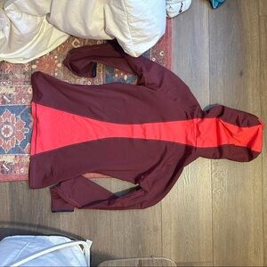 Nike Women's Jacket - Burgundy and Red